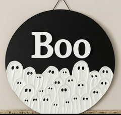 Paint and Sip Boo Hanger