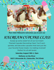 Ice Cream Cupcake Class $40 or 2 for $70
